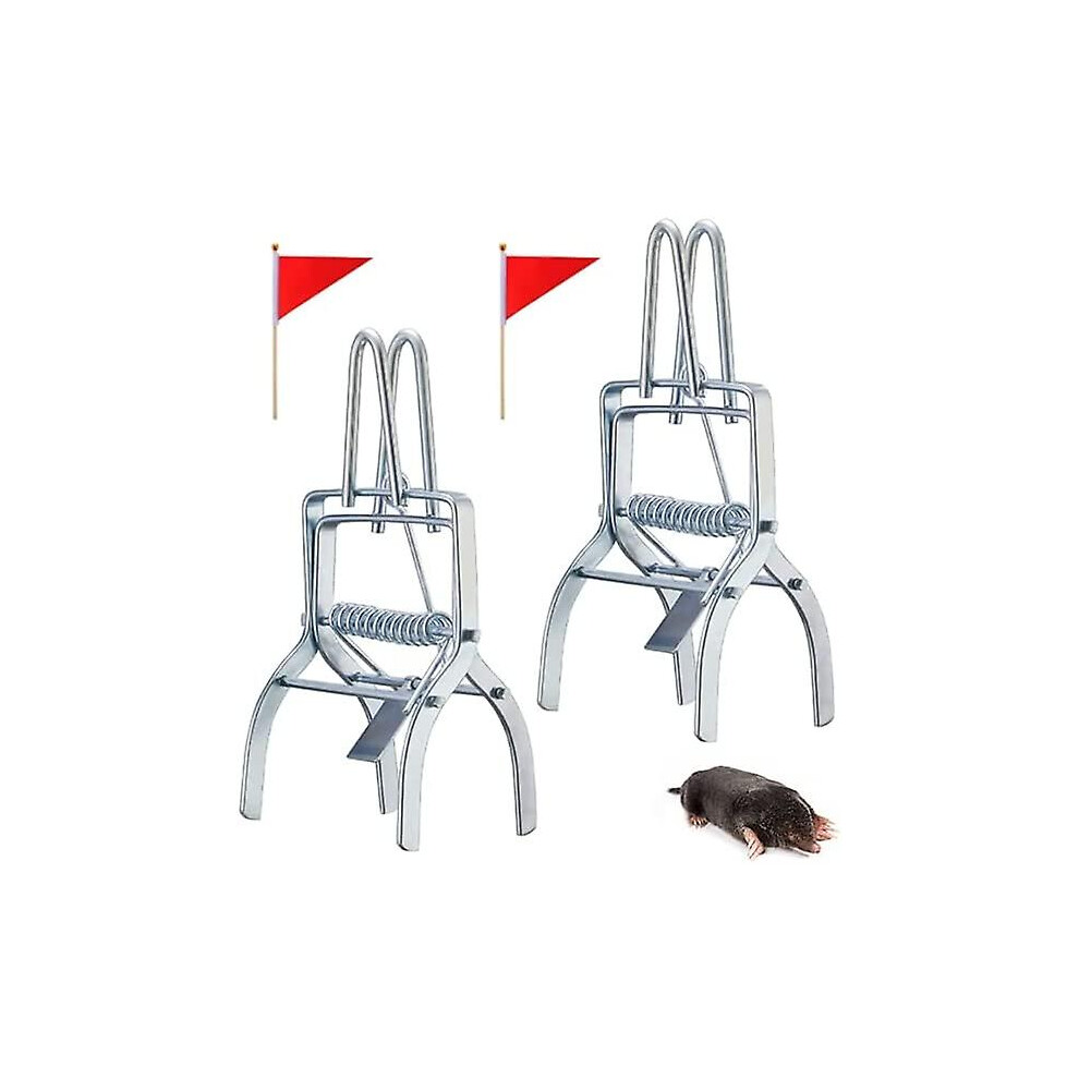 Kryc 2pack Mole Trap Steel Gopher For Lawn Outdoor Gopher Garden Farm - - 2 Pcs