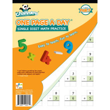 Channies One Page A Day Single Digit Addition & Subtraction Workbook for Pre-Kindergarten - 1st Grade Elementary School Students Single Digit Math Pra