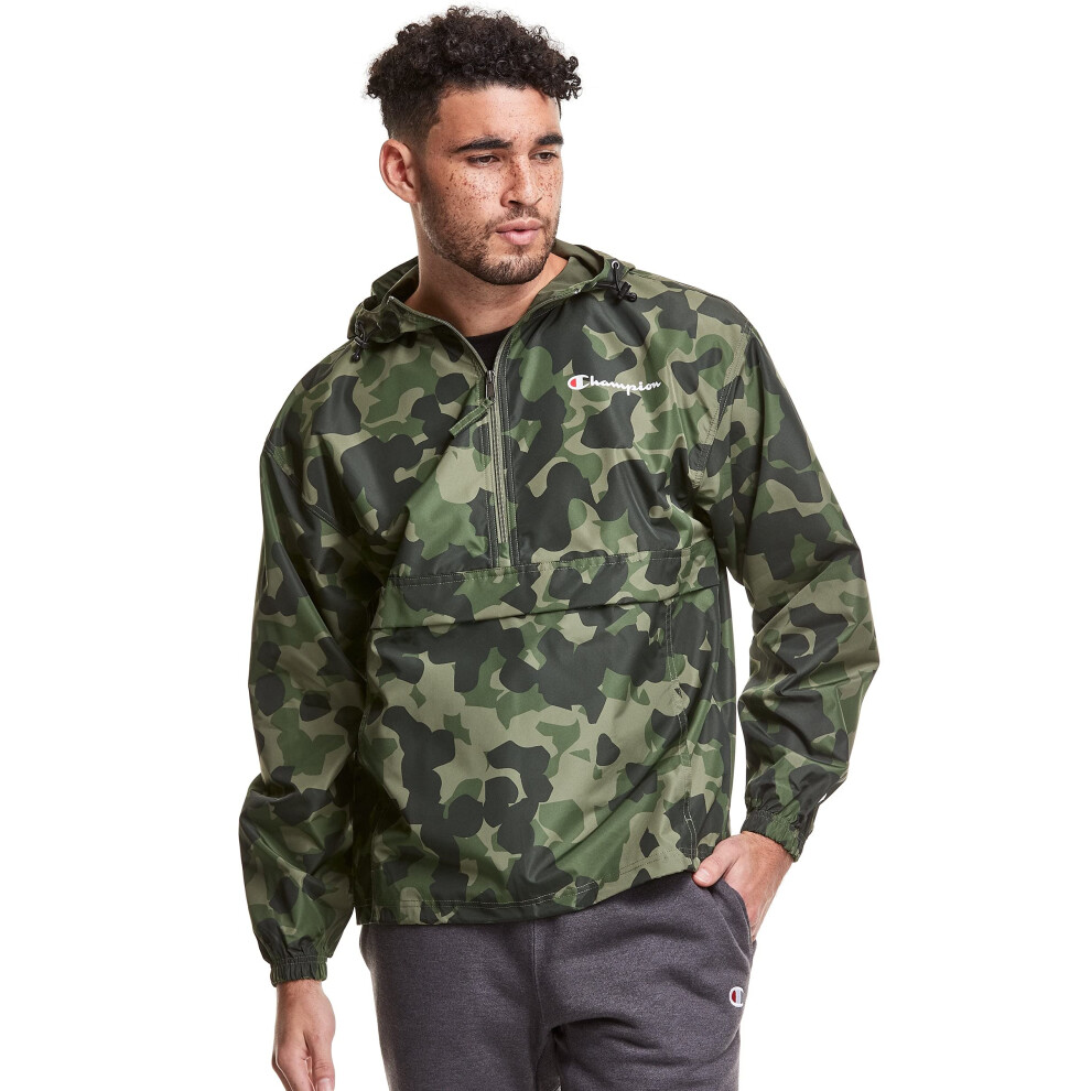 Champion Mens Stadium Packable Jacket XL Camo