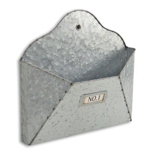 Renato Galvanized Wall Hanging Letter Box 1