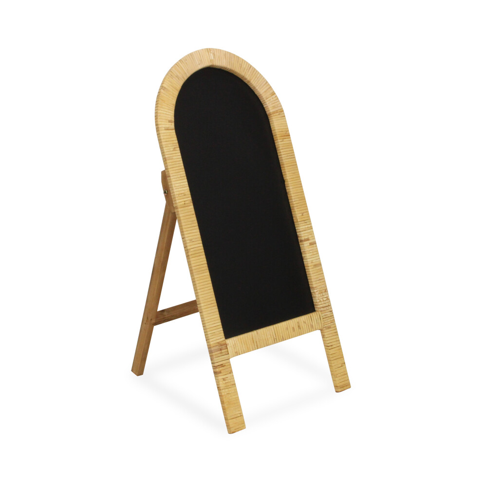 Tableau noir sur pied Roussilon courb    et envelopp    de rotin - Petit