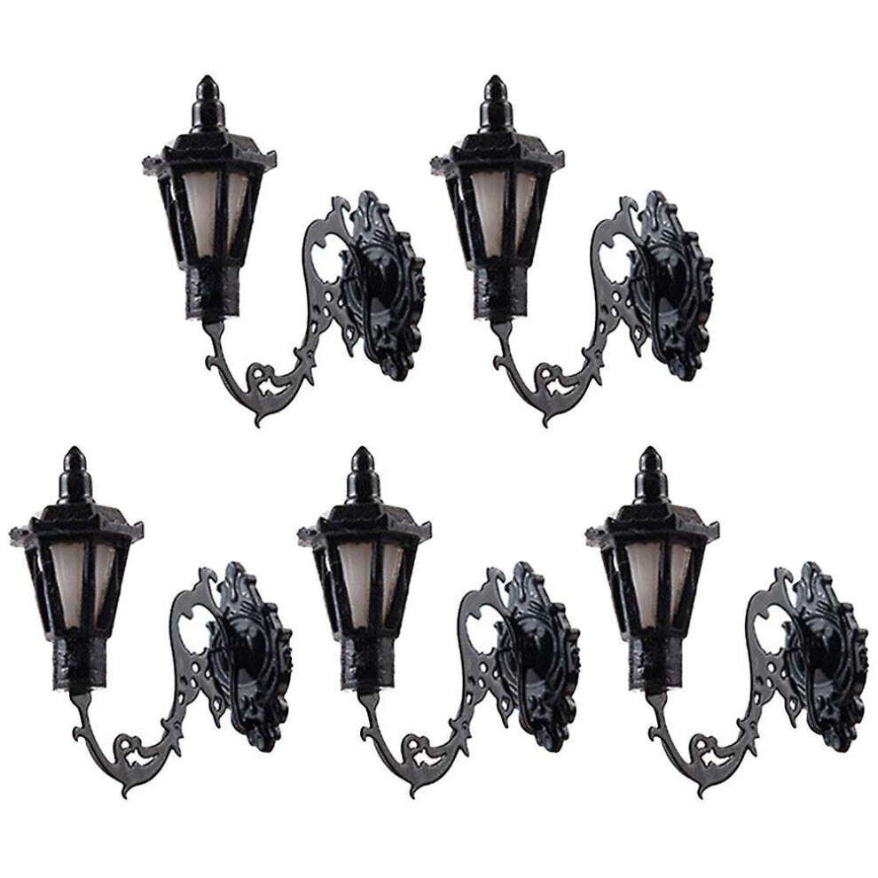 5 Pcs Vintage Decor Miniatures Mini Toy Wall Lamp Models Miniature Led Wall Lamp Mini Wall Lamp Models Mini Lamp Dolls House