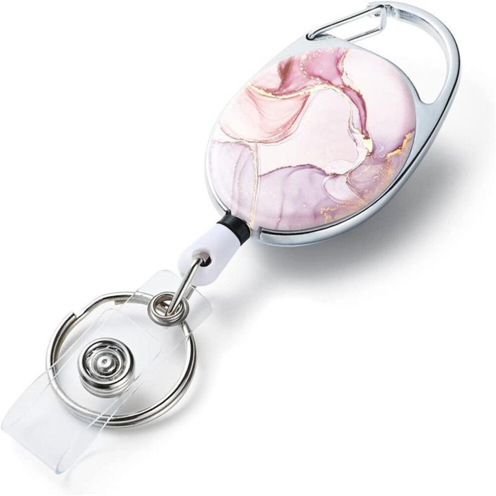 (as the picture) Card Clip Retractable Id Name Badge Holder Lanyard Retro Compass Map Badge Reel Keyring Easy Pull Work Pass