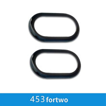 (Black-2PCS) Car Inner Door Bowl Decorative Shell Cover For Smart Fortwo Forfour 453 Car Accessories Interior Styling Modification Sticker - Automotive Interior St