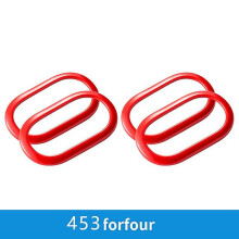 (Red-4PCS) Car Inner Door Bowl Decorative Shell Cover For Smart Fortwo Forfour 453 Car Accessories Interior Styling Modification Sticker - Automotive Interior St