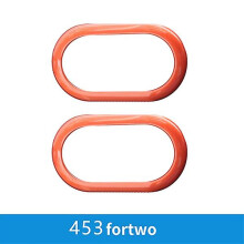 (Orange-2PCS) Car Inner Door Bowl Decorative Shell Cover For Smart Fortwo Forfour 453 Car Accessories Interior Styling Modification Sticker - Automotive Interior St
