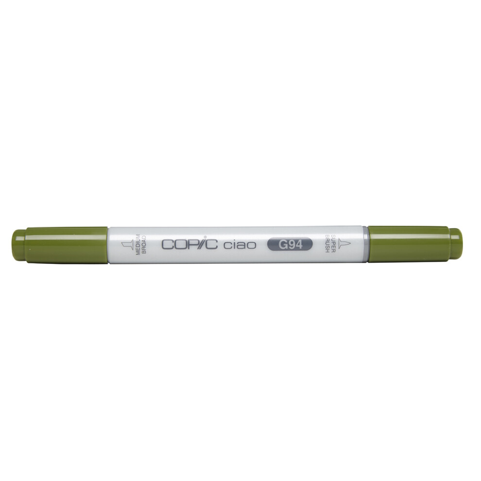 Copic Ciao - Pennarello Grafico Con Doppia Punta, 11 G , Verde (Grigiastro Oliva), 12 X 12 X 150 Mm-image
