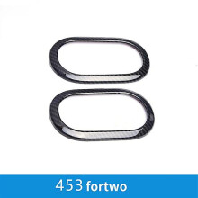 (carbon-2PCS) Car Inner Door Bowl Decorative Shell Cover For Smart Fortwo Forfour 453 Car Accessories Interior Styling Modification Sticker - Automotive Interior St