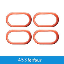 (Orange-4PCS) Car Inner Door Bowl Decorative Shell Cover For Smart Fortwo Forfour 453 Car Accessories Interior Styling Modification Sticker - Automotive Interior St