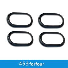 (Black-4PCS) Car Inner Door Bowl Decorative Shell Cover For Smart Fortwo Forfour 453 Car Accessories Interior Styling Modification Sticker - Automotive Interior St