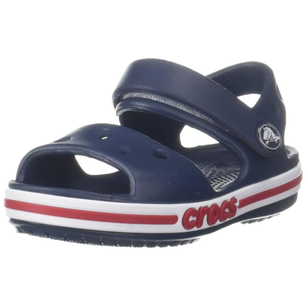 crocs Unisex-child Bayaband Sandals  NavyPepper  8 Toddler