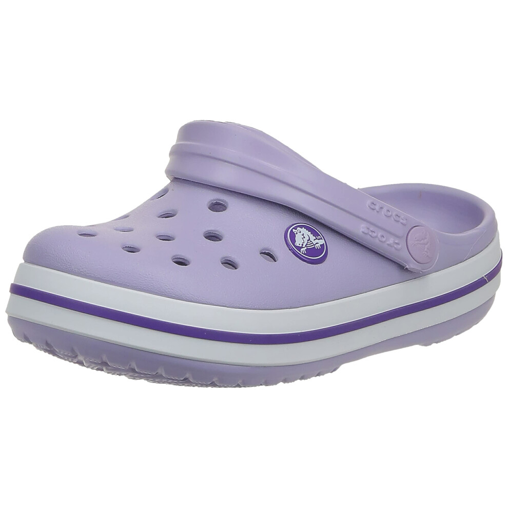 Crocs Unisex-child Crocband Clogs (Little KidBig Kid) LavenderNeon Purple 2 Little Kid