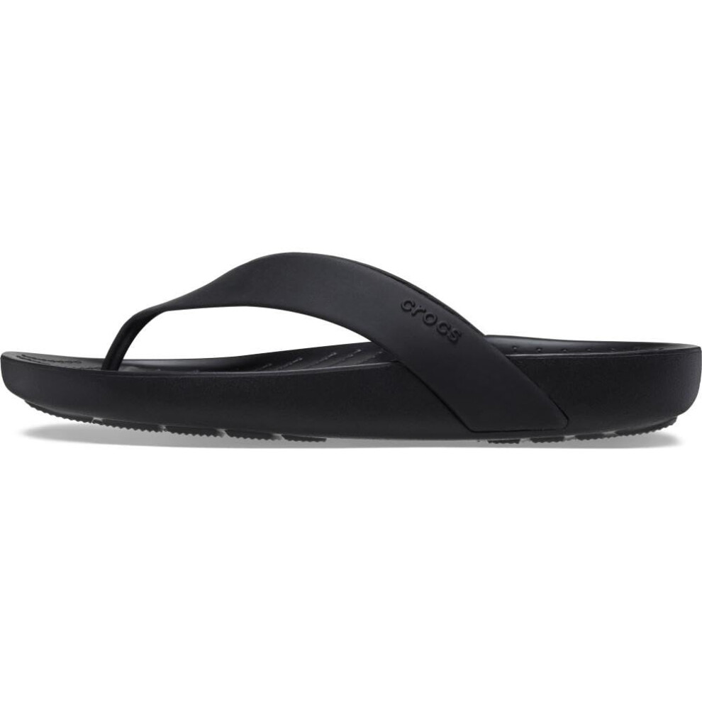 Crocs Women's Splash Flip Flops Black Numeric_6