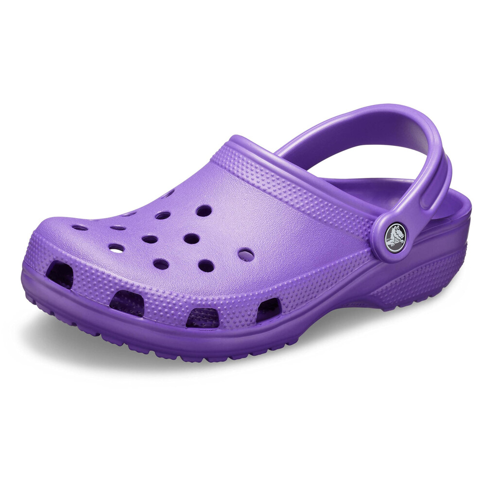 Crocs Unisex Classic Clog Neon Purple Mens 11 Womens 13 Medium