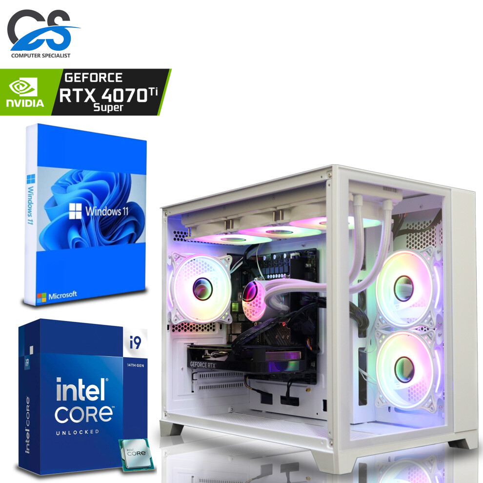 (Intel i9 14900KF, RTX 3050 (6GB)) Fast Gaming PC i9 14900KF 64GB DDR5 RTX 4070 Ti-image-OPC-PFXTJHP-NEW