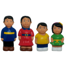 Get Ready Kinderfiguren, 12,7 cm, asiatische Familie, 4er-Set