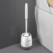 (grey, Floorstanding) TPR Soft Toilet Brush Silicone Head Quick DrainingWall-Mount or Floor-Standing Cleaning Brush Toilet Brush Bathroom Accessories