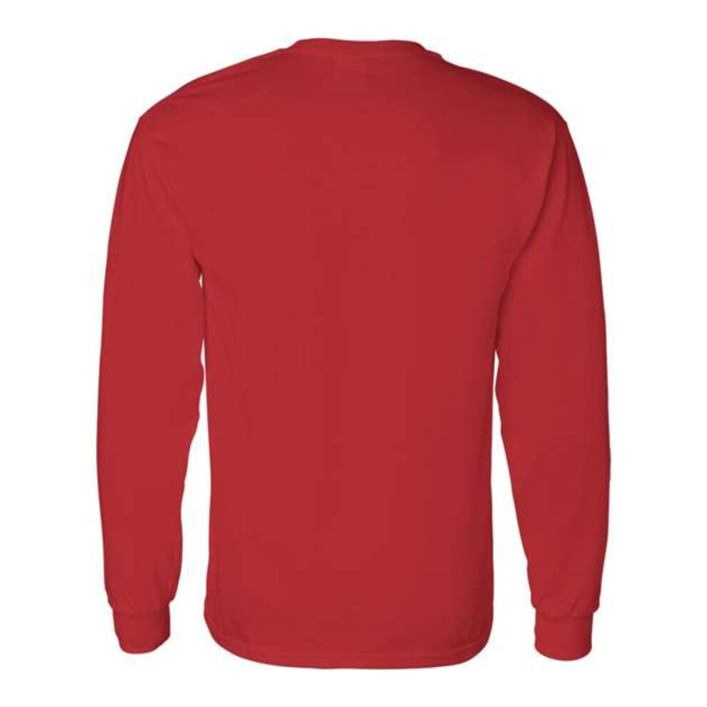 Gildan Heavy Cotton Long Sleeve T-Shirt - Red S