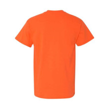 Gildanin paksu puuvillainen taskullinen t-paita - oranssi M