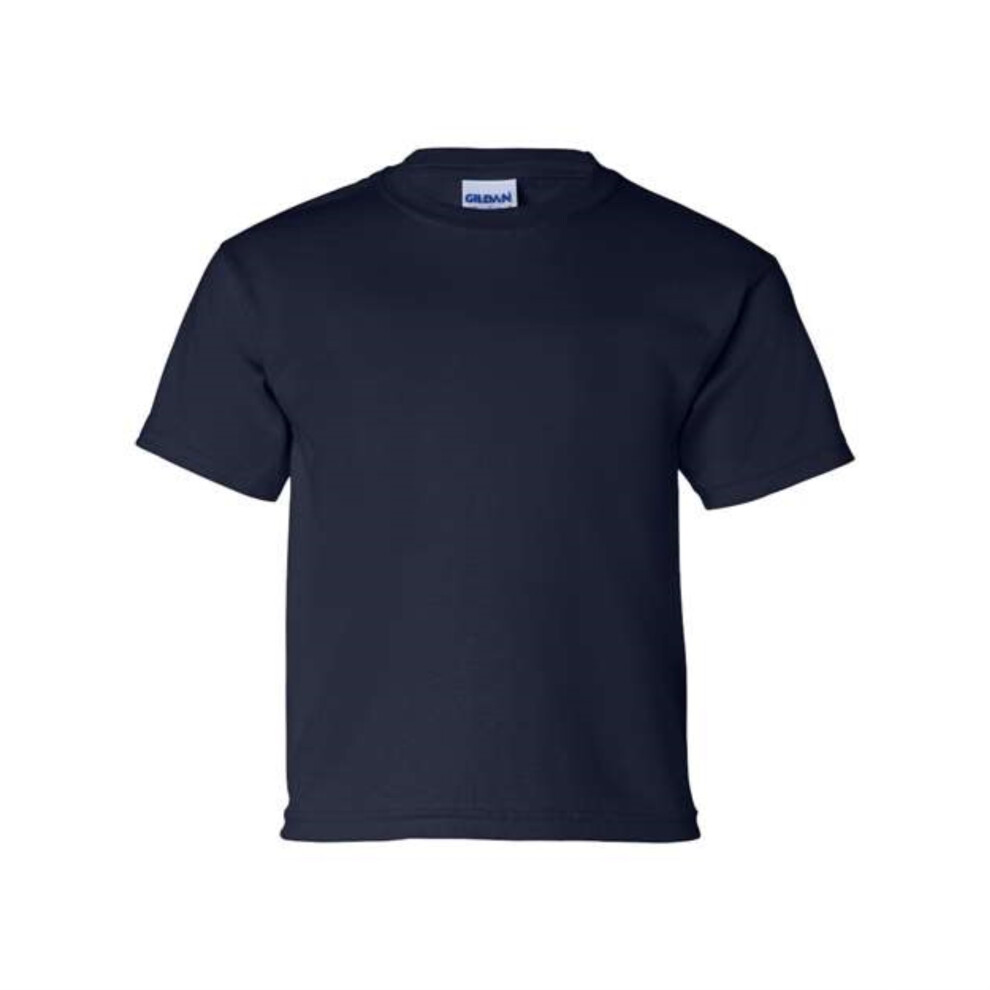Gildan Ultra Cotton Youth T-Shirt - Navy Xl Blue