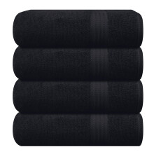 GLAMBURG Premium katoenen 4-pack badhanddoekenset - 100% puur katoen - 4 badhanddoeken 27x54 - Ideaal voor dagelijks gebruik - Ultrazacht en zeer abs