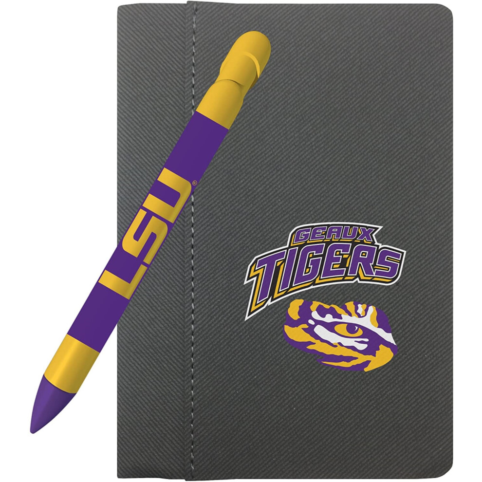 Greeting Pen LSU Tigers 4"" x 6"" Notebook and 1 Rotating Message Pen Set (1113M)-image-OPC-PFXTR6H-NEW