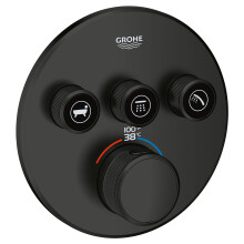 GROHE 291382430 Grohtherm Valve Trim Matte Black