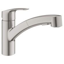 GROHE 30306DC1 Eurosmart Dual Spray Ausziehbare K  chenarmatur mit Brause Supersteel (Edelstahl)