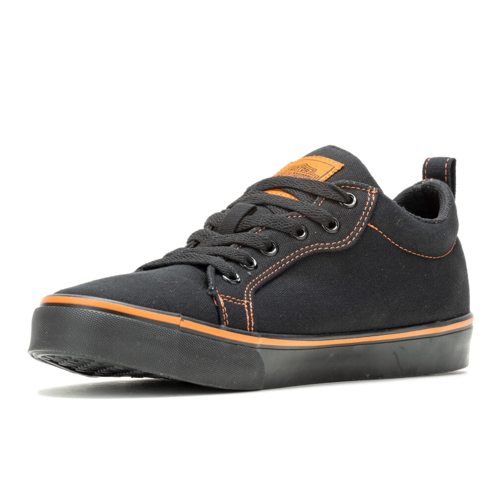 Harley-Davidson Men's Torland Sneaker Black/Orange 10