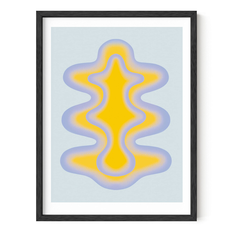 Haus And Hues Arte Murale Astratta - Decorazione Murale Moderna Colorata Arte Murale Blu E Gialla Arte Murale Minimalista Arte Murale Vintage Per