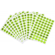 5028133 ETIQUETAS DE PREPRECIO VERDES, PAQUETE DE 600, Etiqueta de precio verde ovalada Hillman, paquete de 600 (paquete de 5)