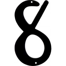 5028259 4"""""""" BLK #8 NAILON 1PC Hillman 4 tuumaa. Musta alumiininen Nail-On numero 8 1 kpl (3 kpl pakkaus)