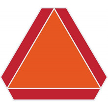 5028878 LANGZAAM BEWEGEND BORD 14X16 Hillman Engels Oranje/Rood Langzaam Bewegend Voertuig Bord 14 inch HX 16 inch B (Pak van 6)
