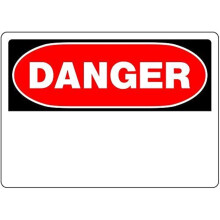 5028916 Semn DNGR Keepout 10x14 """" """" Hillman English White Danger Sign 10 in. H x 14 in. W (pachet de 6)