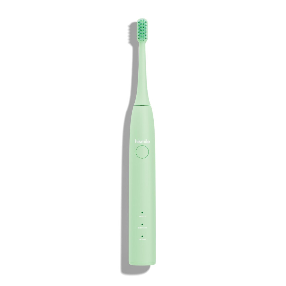 Hismile Electric Toothbrush 3 Brushing Modes Smart Timer Rechargeable Soft-Tapered Bristles Mode Memory (Green) Green