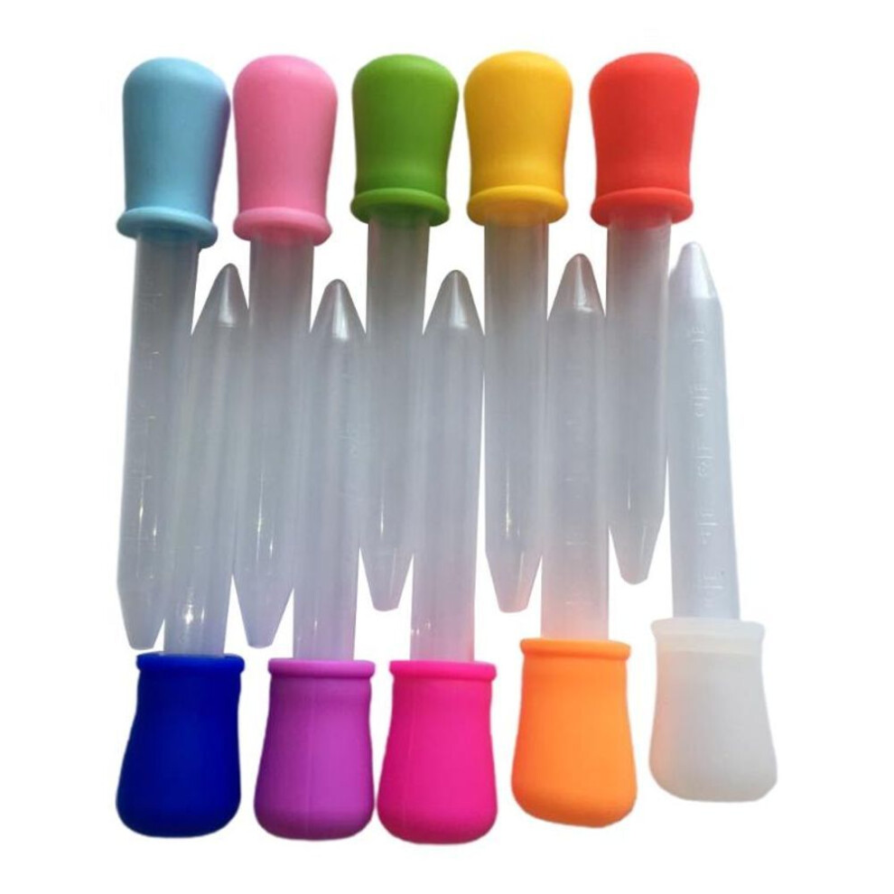 10 Pcs 5ml Plastic Squeeze Transfer Pipettes Dropper For Silicone Mold Uv Epoxy Resin Diy Craft Jewelry Making