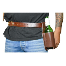 Leatherlike Beverage Holder Adult costume Accessory Belt Loop