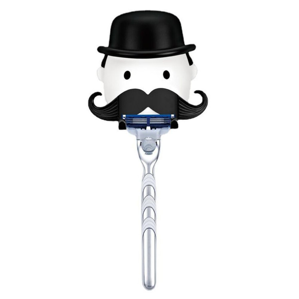Punch-free Wall-mounted Suction Cup Beard Shaving Blade Holder Razor Holder Without Razor