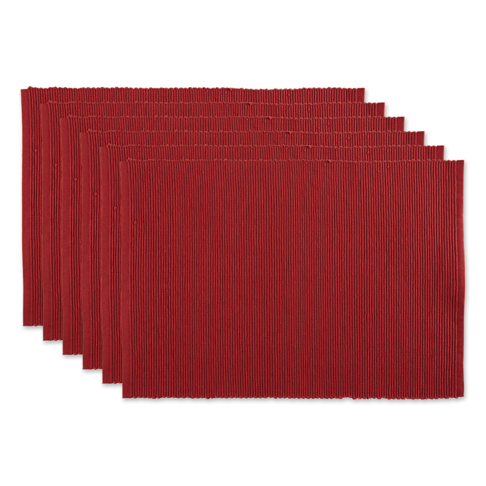 Ensemble de 6 sets de table c   tel   s DII Barn Red