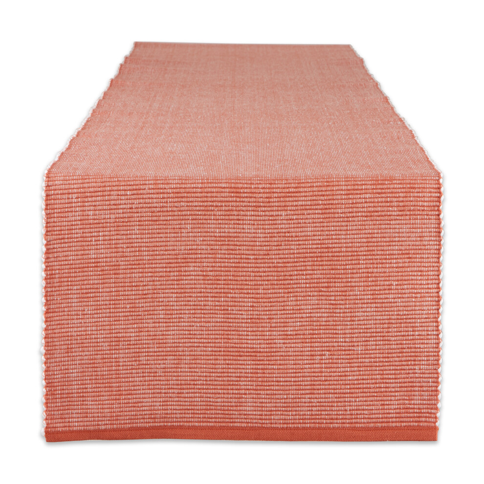 DII Vintage Red & White 2-Tone Ribbed Table Runner-image-OPC-PFXTWSS-NEW