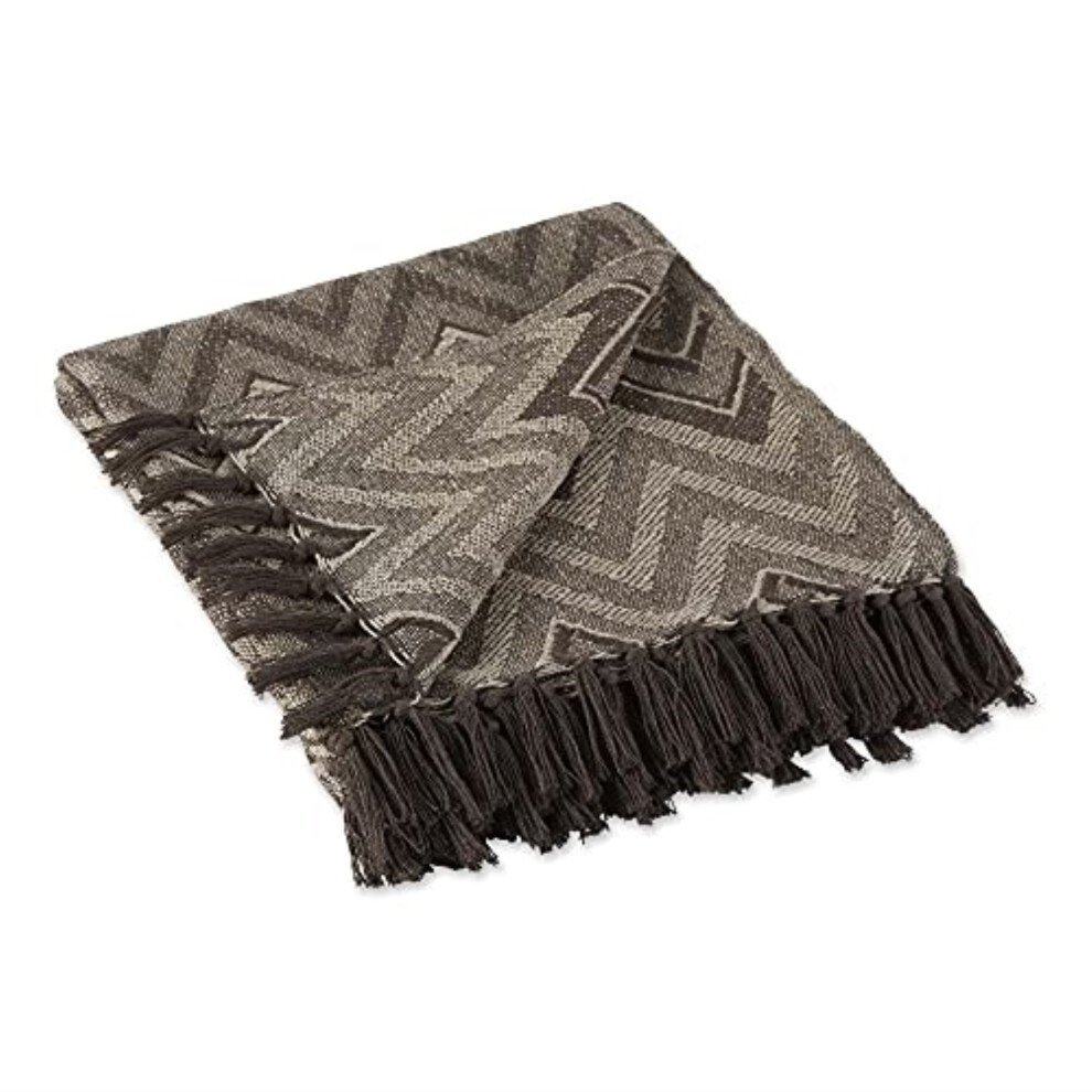 Snel Ontwerp Dii Stone Zig-Zag Chevron Throw