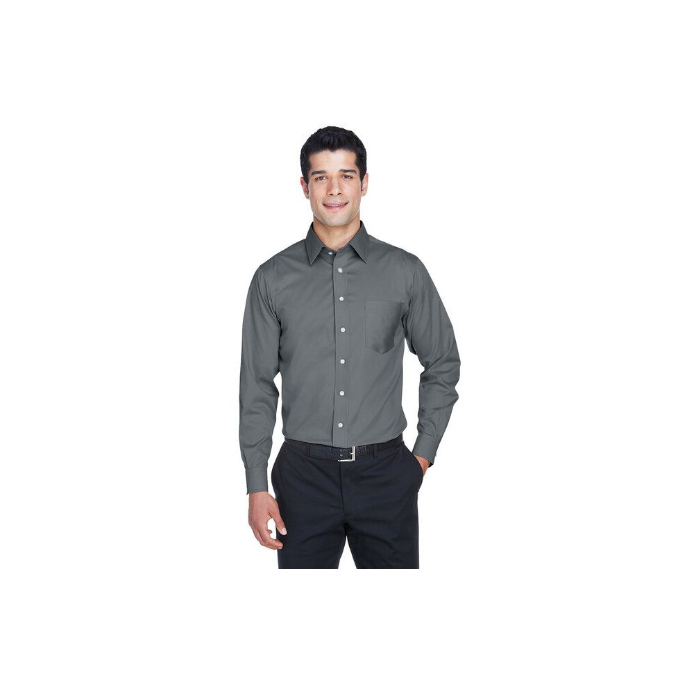 Heren Tall Crown Woven-Collectie Solid Stretch Twill - Black - Xlt (D0102H764QT)-image