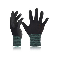 DEX FIT Premium Nylon Nitrile Work Gloves FN320 3 Pairs 3D-Comfort Stretchy Fit Firm Grip Thin & Lightweight Durable Breathable & Cool Machine