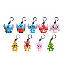 Disney Stitch Series 5 3D Foam Bag clip 1 Random