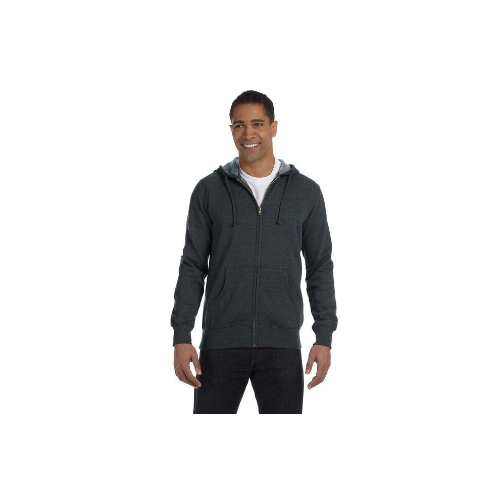 Sweat-shirt à capuche zippé en tissu bio recyclé pour homme - BERRY - S (D0102H7ZLQX)