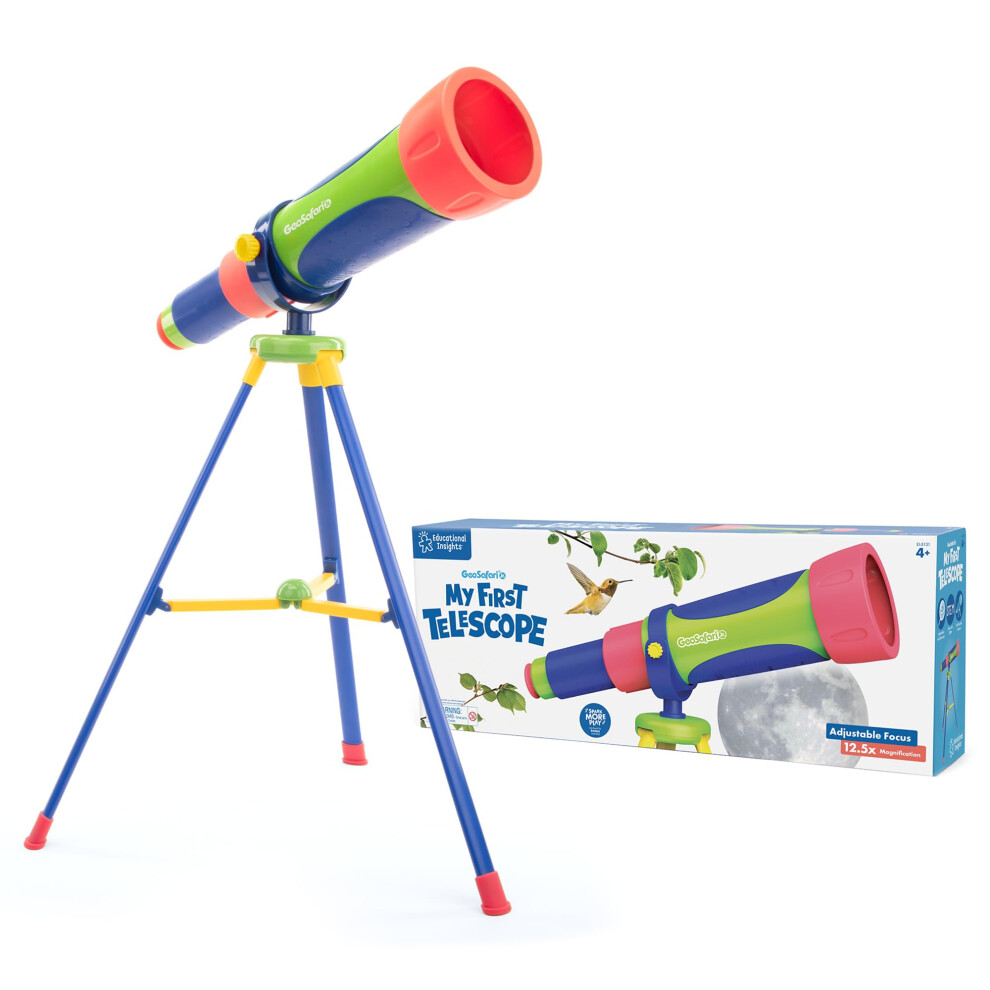 Learning Resources-Il Mio Primo Geosafari Jr Bambini, Gioco Stem, Telescopio Astronomico Giocattolo, Dai 4 Anni In Avanti, Multicolore, EI-5131