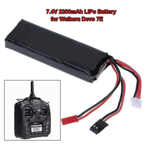 7.4v 2200mah Lipo Battery 2s For Walkera Devo 7e Rc Transmitter 1
