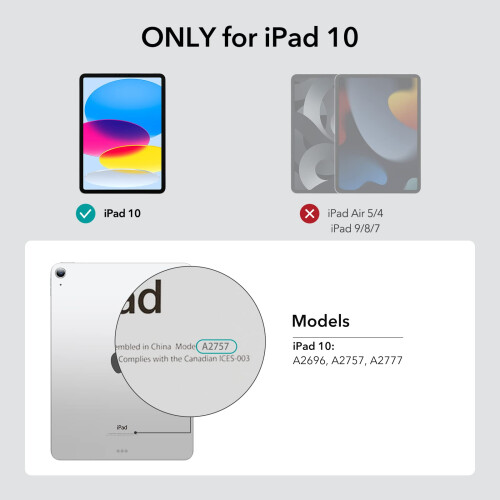 ESR 2 Pack Screen Protector fr iPad 10: e generation 10 1