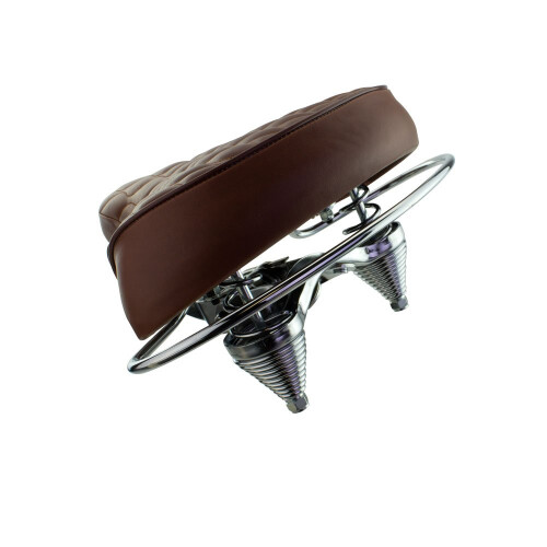 Fenix ??Cycles Cruiser Custom Saddle Diamond Spring (maro) 1