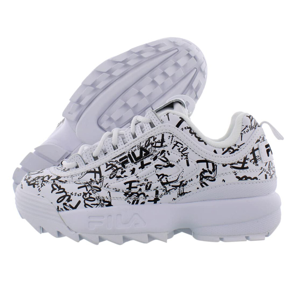 Fila Disruptor Ii Graffiti Womens Shoes Size 7 Color: White/Black